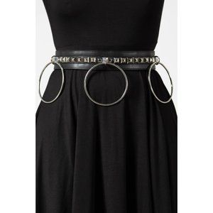 Killstar Black Vicious Studded Belt O-Rings